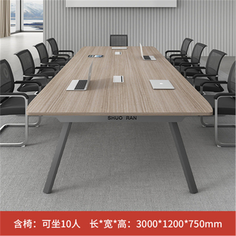 Conference Table Long Table Simple Modern Meeting Room Table and Chair Set Small Negotiation Training Table Long Office Desk Furniture