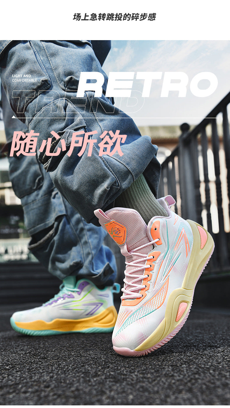 2025New Couple fashion Trendy Casual Basketball Shoes Youth Outdoor Training Sports Non-Slip Wear-Resistant Sneakers