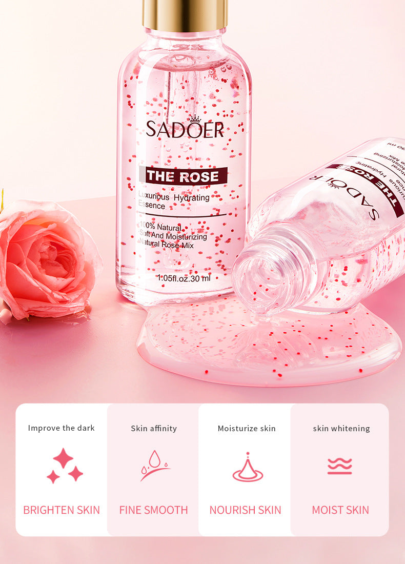 Full English Plant Essence Serum SADOER Aloe Vera Rose Chamomile Hydrating Moisturizing  Foreign Trade Wholesale