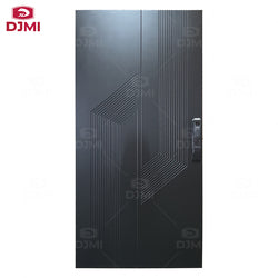 Customized New Front Security Big Modern Villa House  Solid Wood Pivot Doors Exterior Wooden Door Main Entrance