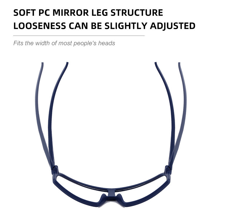 Cycling Sports One-piece Color-changing Sunglasses Men's Trendy Sunglasses Outdoor Mountaineering Sunscreen Glasses sunglasses