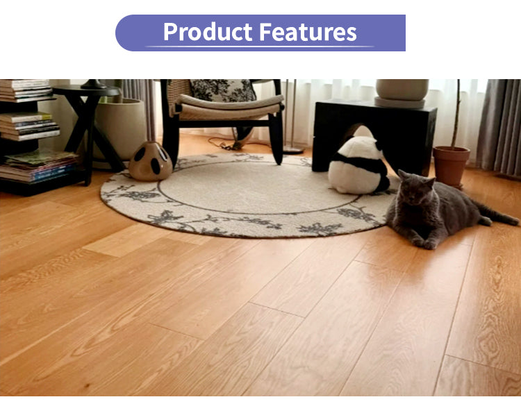 Indoor Solid Oak Wood Flooring for Bedroom Premium Eco-Friendly Finish Click Lock Installation Waterproof Modern Design