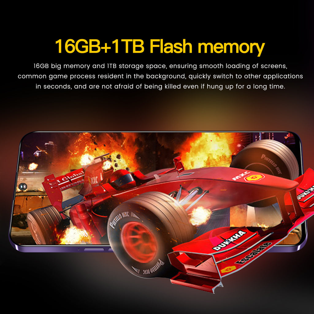 Mobile Phone Spark10 Pro 7.3Inch Large Screen16+1T Factory Price for Android Phones(Popular)