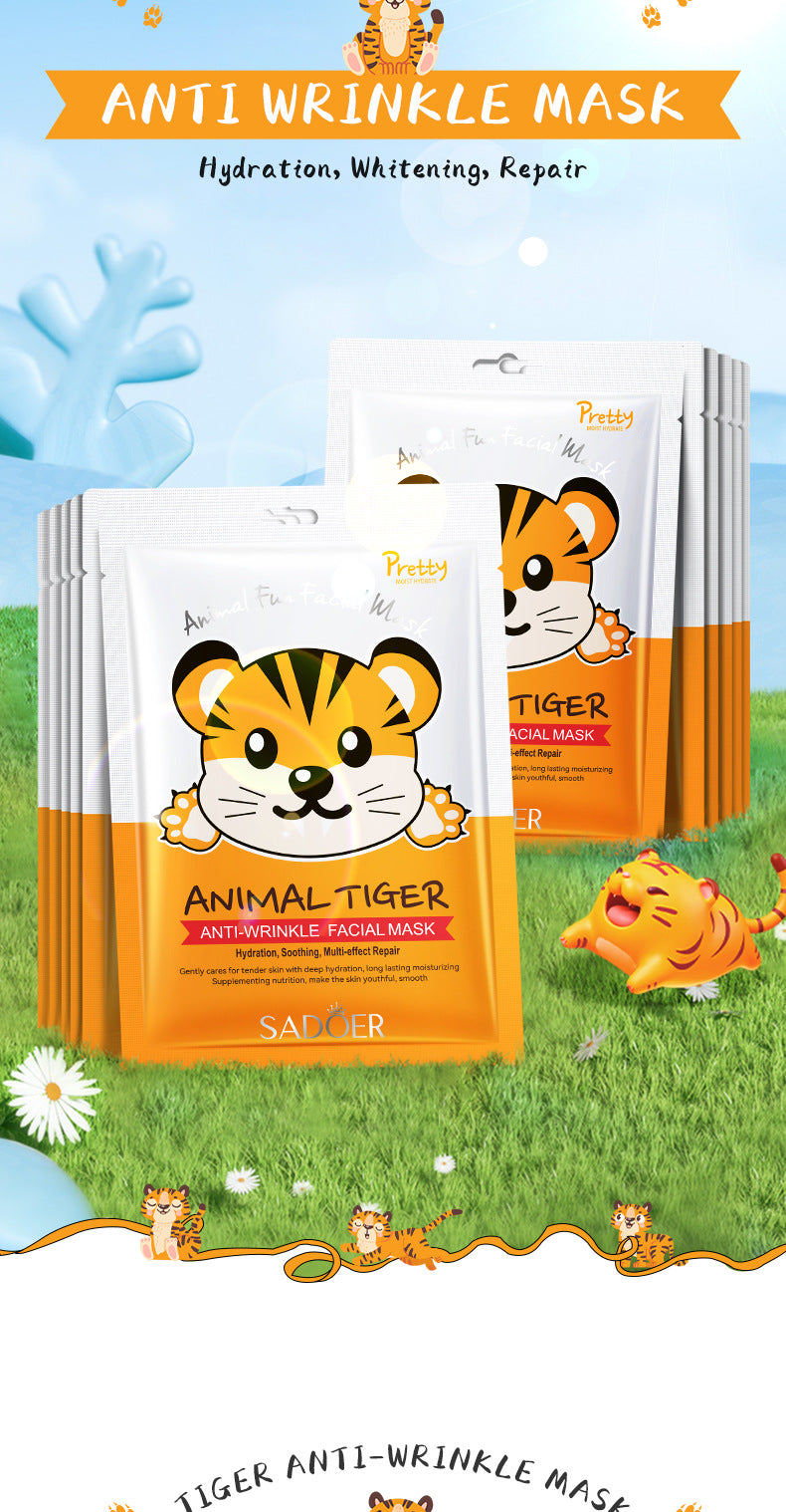 Full English Animal Pattern Mask25g SADOER Hydrating and Moisturizing Skin Care Tablets for  Wholesale