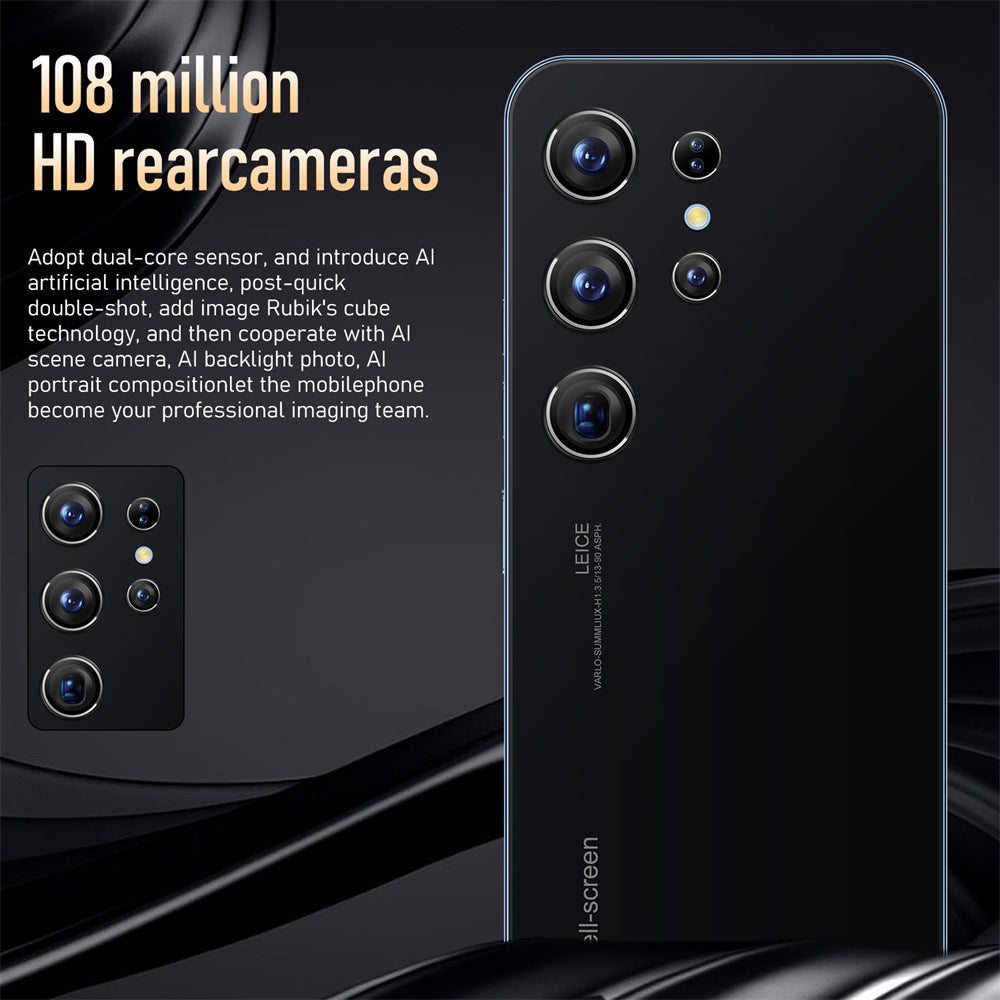 Mobile Phone S23+Ultra True4G Perforated Mesh7.380010,000 Pixels8+256G Super Large Screen
