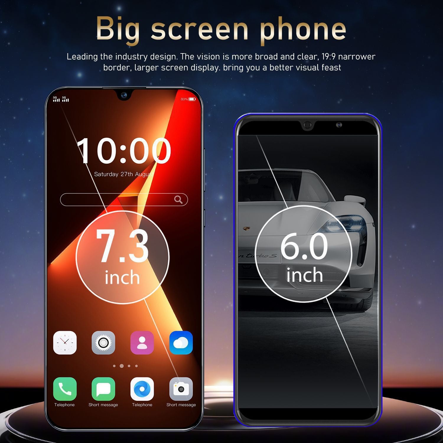 Brand new phone Pova5Pro Super Large Screen16+1T Android Smartphone Source Factory Price