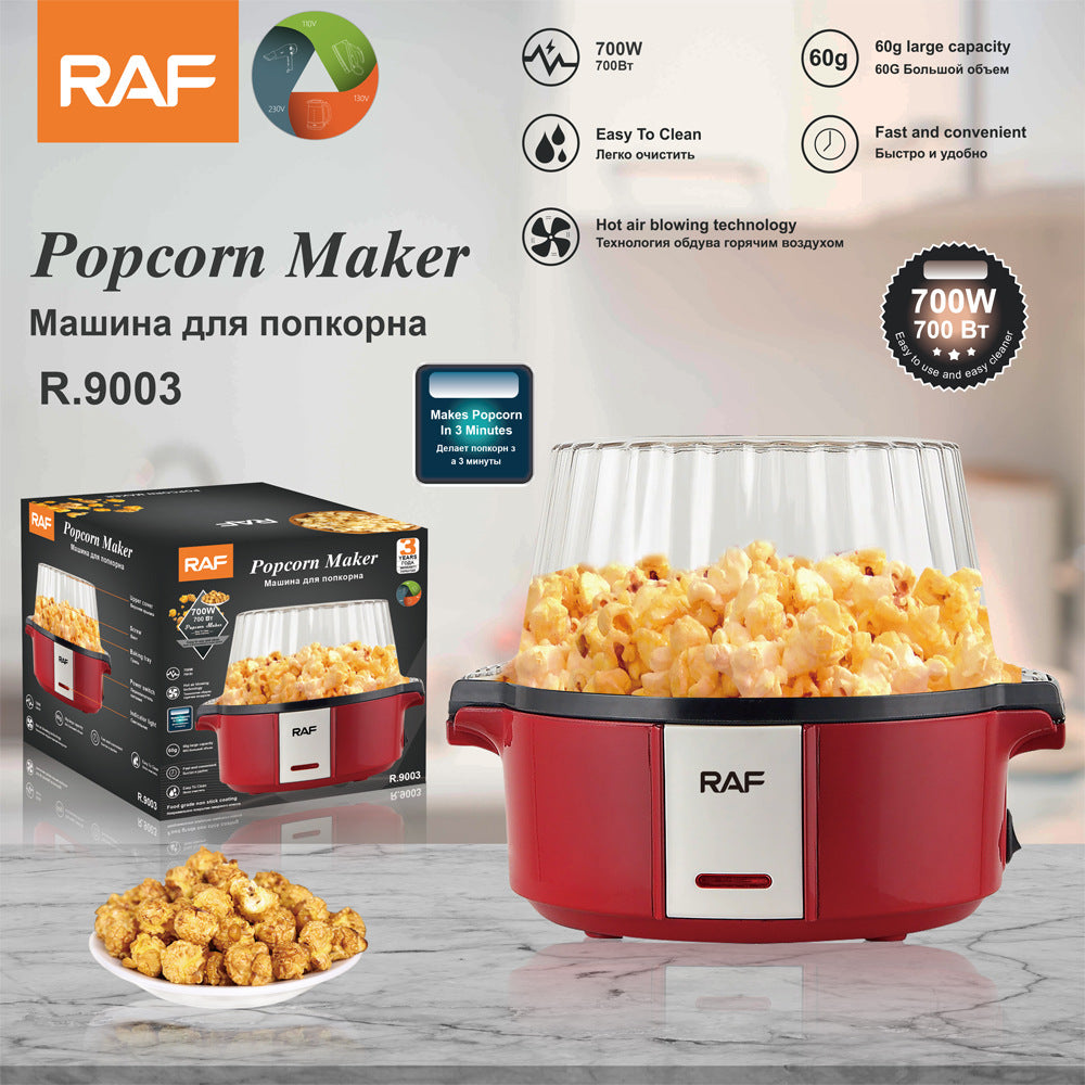 ＲＡＦEuropean Standard Household Fully Automatic Popcorn Maker Mini Household Appliance Popcorn Maker for Home Use R9003