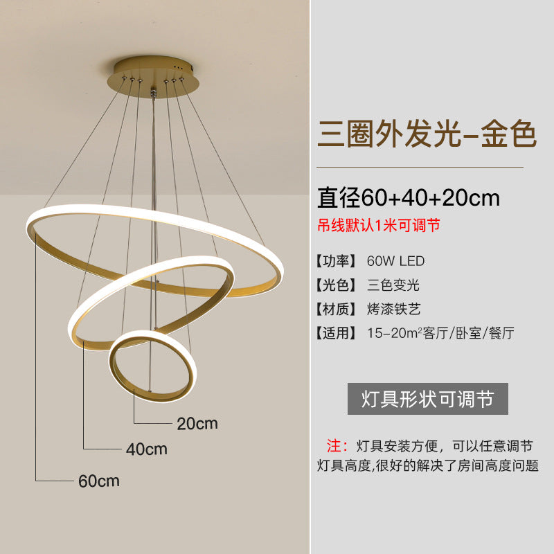 Zhongshan Lighting Wholesale LED Ceiling Lamp Bedroom Dining Room Lamp Minimalist Modern Creative Lighting Nordic Bar Pendant Light