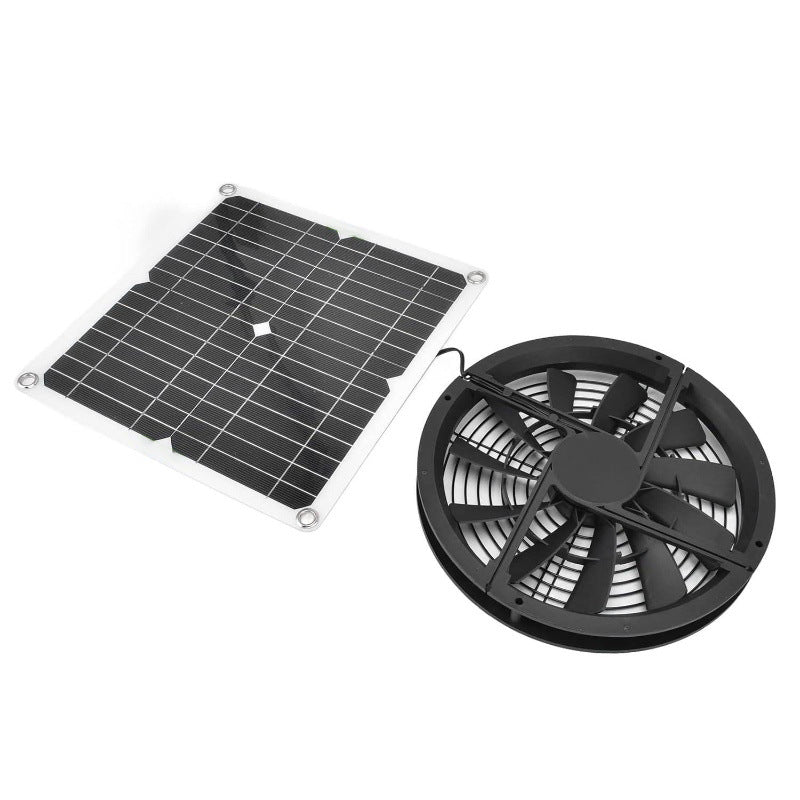 Factory Direct Solar Panel Kit Exhaust Fan Solar Photovoltaic Panel Suitable for Outdoor Chicken Coops Greenhouses Warehouses