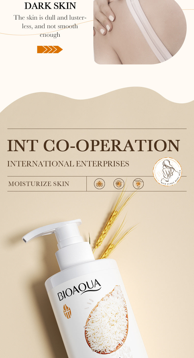 Full English Rice Skincare Set BIOAOUA Rice Puree Series Six-Piece Set Box  Wholesale