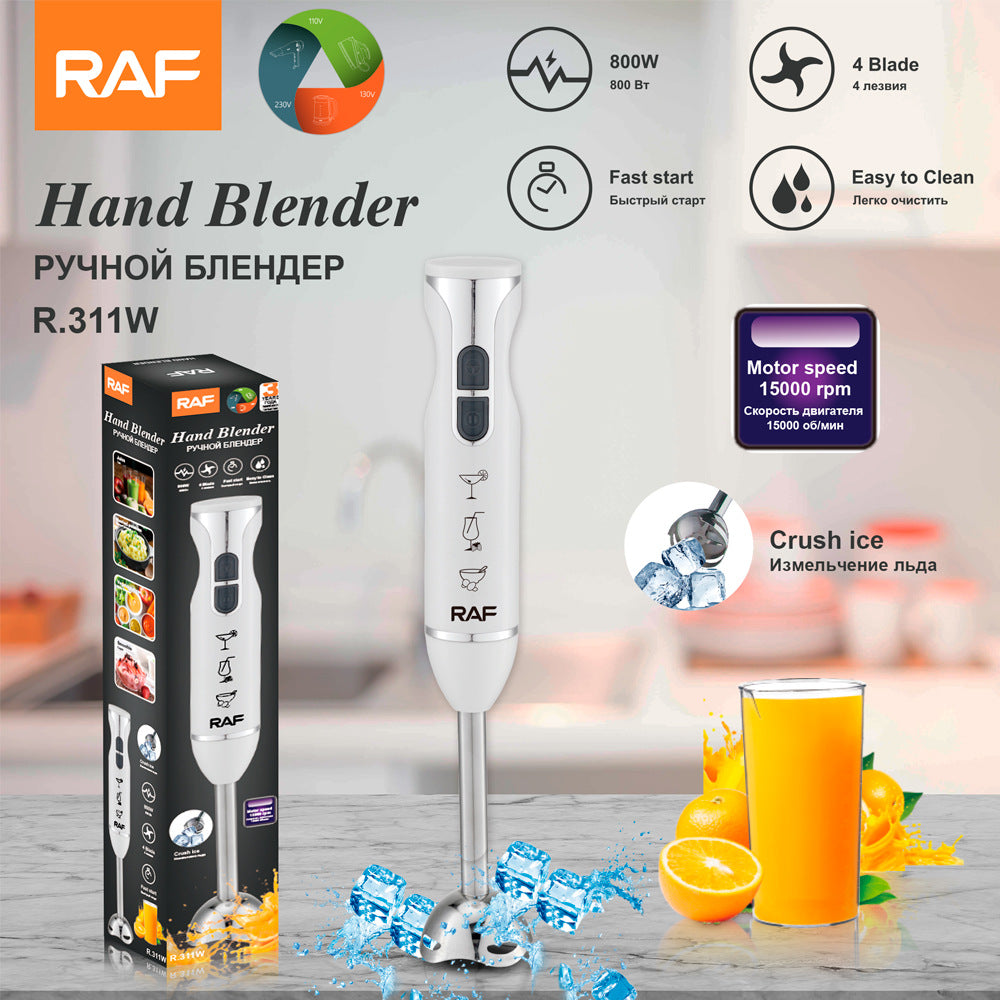 RAF European Standard Multifunctional Electric Blender Fruit Juicer Food Processor Kitchen Small Appliance Single Stick