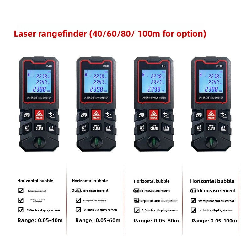 Laser Distance Meter Handheld Electronic Measuring Instrument Infrared Electronic Ruler Room Measuring Ruler Distance Meter