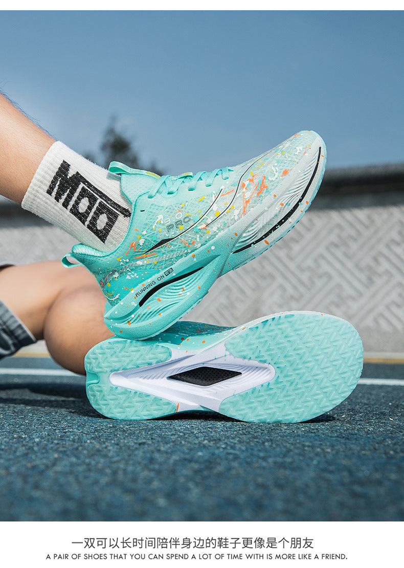 Red Rabbit9pro Luminous Carbon Plate High Elastic Cushioning Women Running Shoes Men Autumn Racing Training Non-Slip Cushioning Sneakers