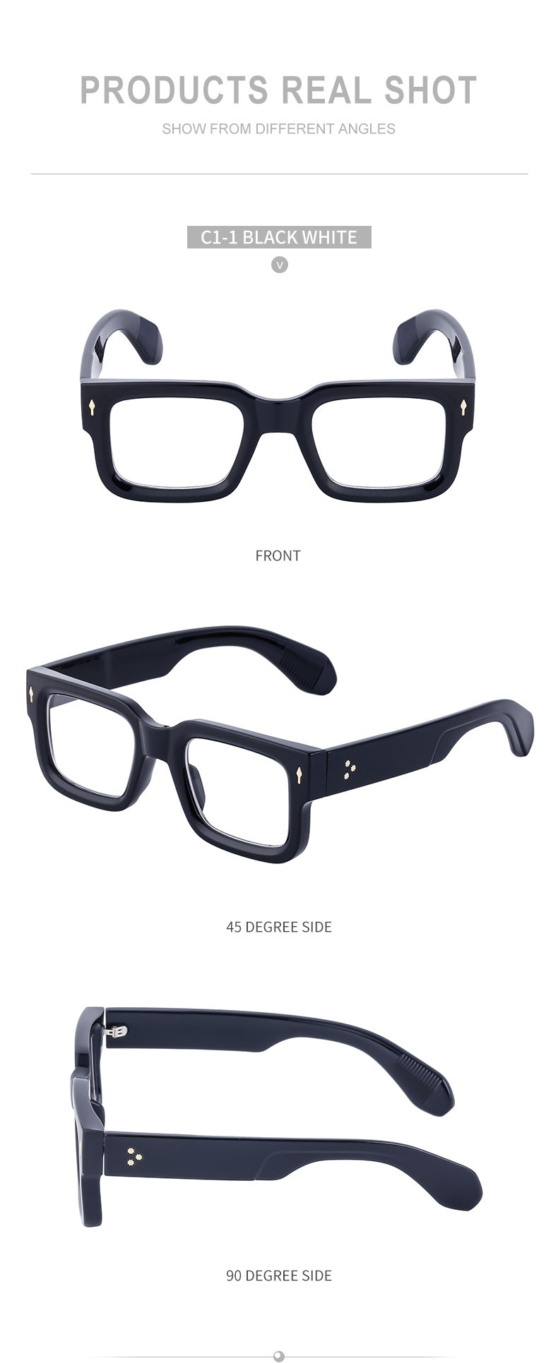 2025New Retro Square Frame Sunglasses for Men High-End European and American Retro Sunglasses Men's Trend sunglasses