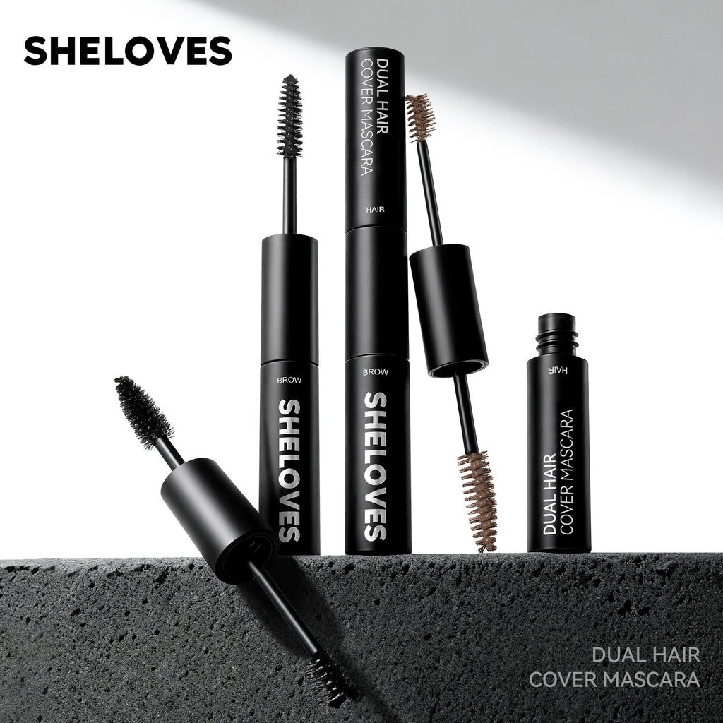 sheloves Eyebrow and Hair Dual-use Styling Stick White Hair Covering Magic Waterproof Non-Fading Disposable Hair Dye Pen