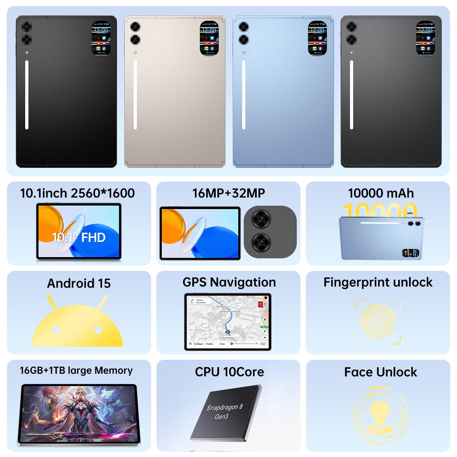 2025Hot Item Exclusively Available Worldwide Tab s10 Ultra High-definition Large Screen Long Battery Life Tablet Source Factory