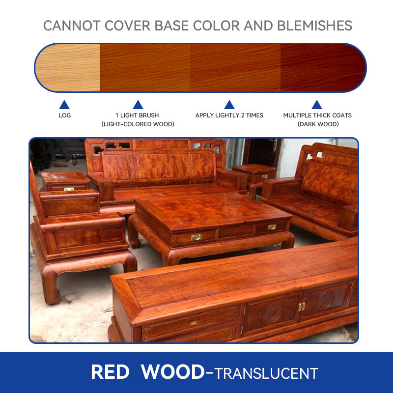 Water-Based Wood Grain Paint Outdoor Anti-Corrosion Wood Oil for Doors, Windows, Cabinets Color Change Renovation Brightening Anti-Wax Oil Antique Wood Paint
