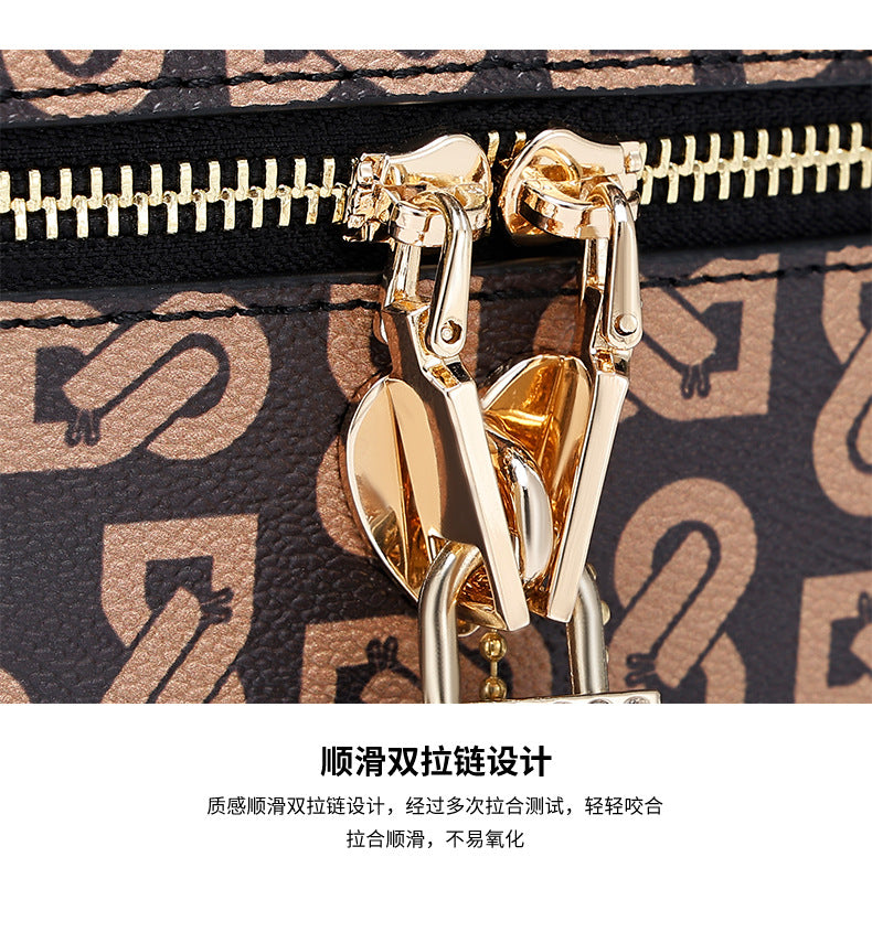European and American Retro Printed Chain Small Square Bag Trendy Crossbody Women's Bag Niche Versatile Shoulder Handbag Women's Manufacturer
