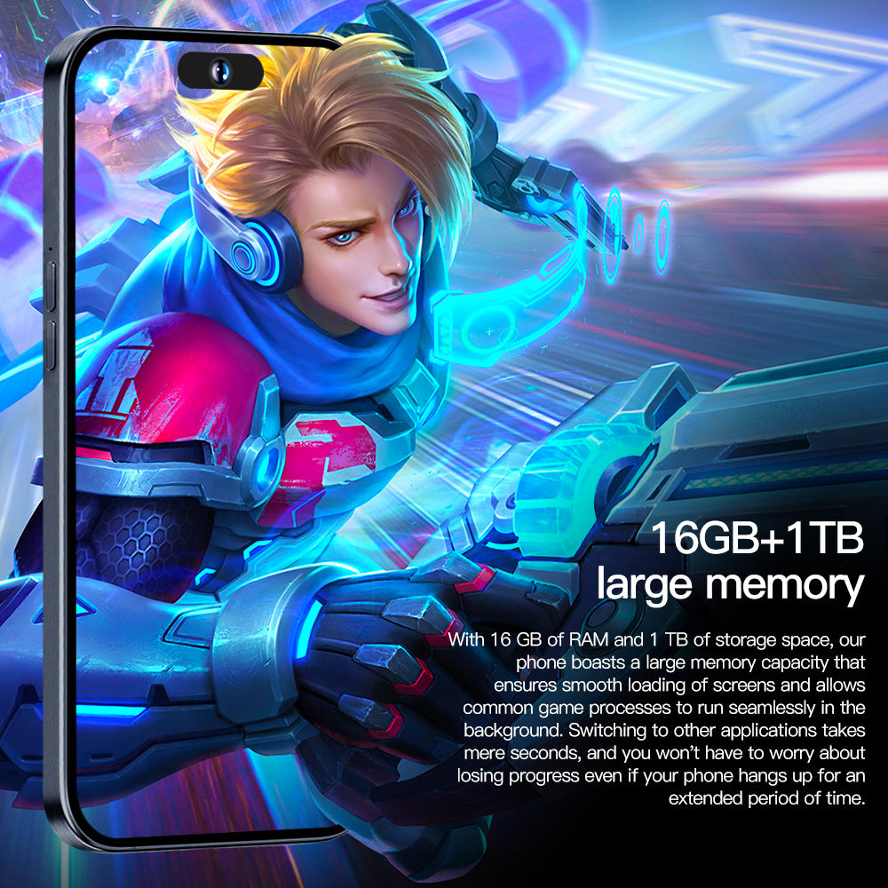 i15Pro Max Android Smartphone 7.3Extra-large Screen16+1T(Popular)