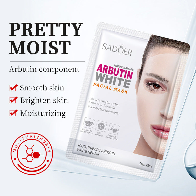 Full English Whitening Face Mask25g SADOER Niacinamide Arbutin Hydrating Moisturizing Tablets  Wholesale