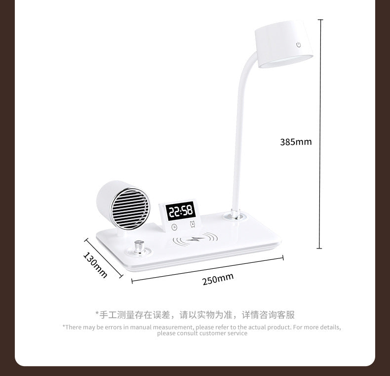 Multifunctional Wireless Charging Desk Lamp Foldable Reading Light Bluetooth Speaker Atmosphere Night Light  Customization Factory