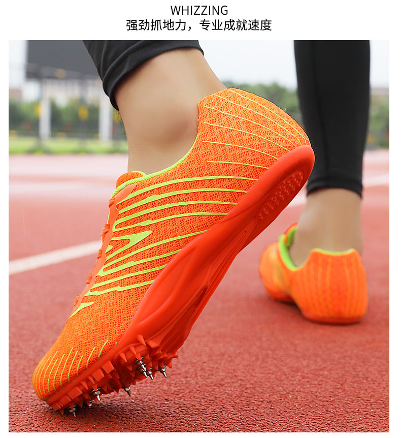 New Professional Track and Field Shoes for Men and Women, Students, Teenagers, Running, Standing Long Jump, Hurdles, High Jump, Spikes, Physical Education Shoes