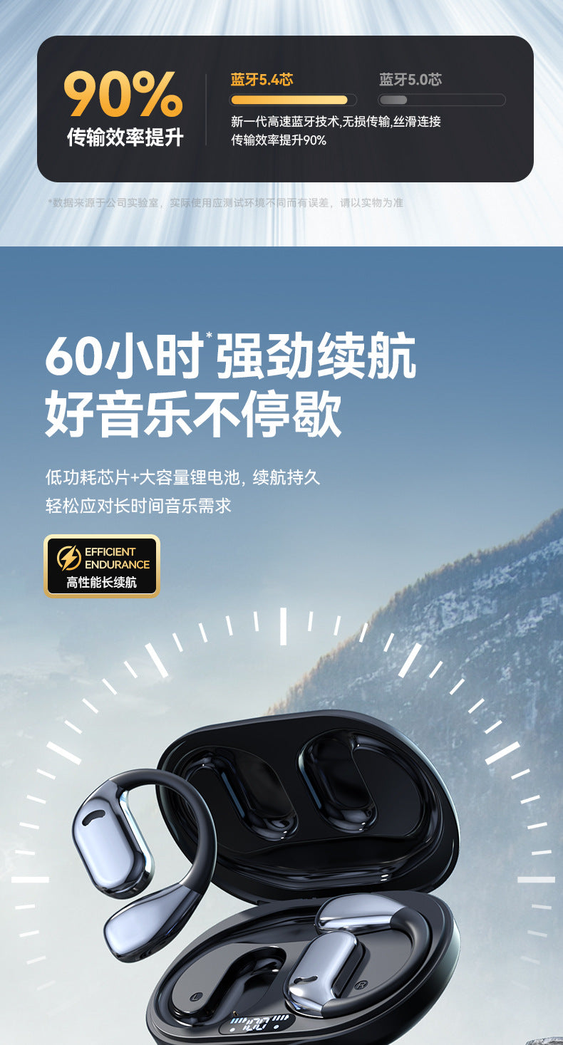 New M75Open Bluetooth Headphones Bone Conduction Ear-hook Running Sports Dedicated Wireless Bluetooth Headphones