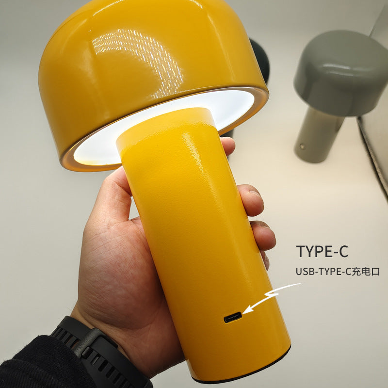 Creative Bellhop Mushroom Lamp led Bedroom bedside bar ambiance usb Rechargeable Decorative Night Light