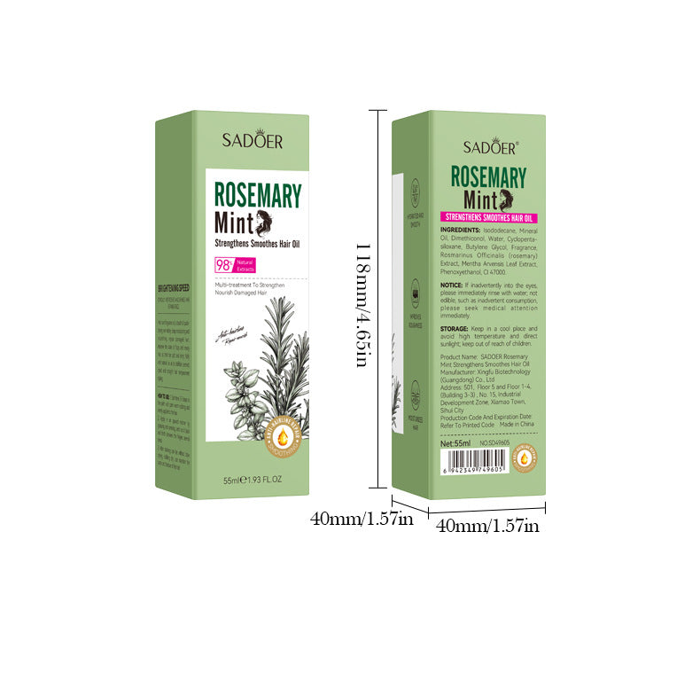 Mint Rosemary Plant Hair Care Essential Oil SADOER Moisturizing Conditioner  Wholesale