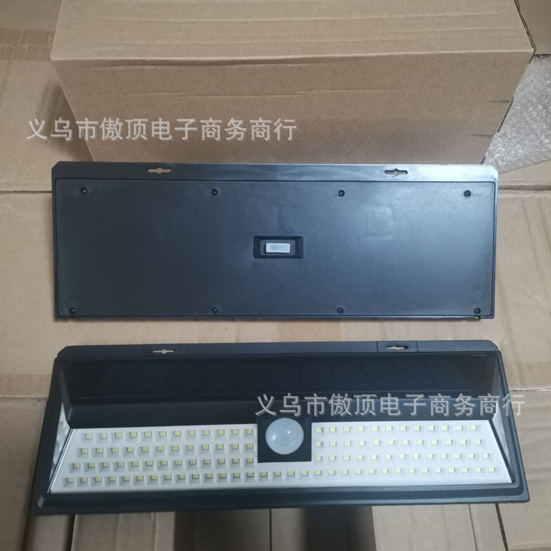 Outdoor Solar Street Light Garden Light Household Sensor Light Outdoor Waterproof Wall Light Garage Light118led Lamp