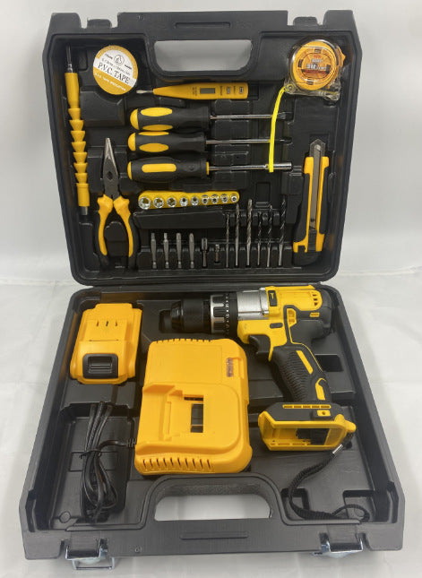 DW791Impact drill13mm Multifunctional Lithium Electric Drill Rechargeable Lithium Battery Electric Screwdriver Set