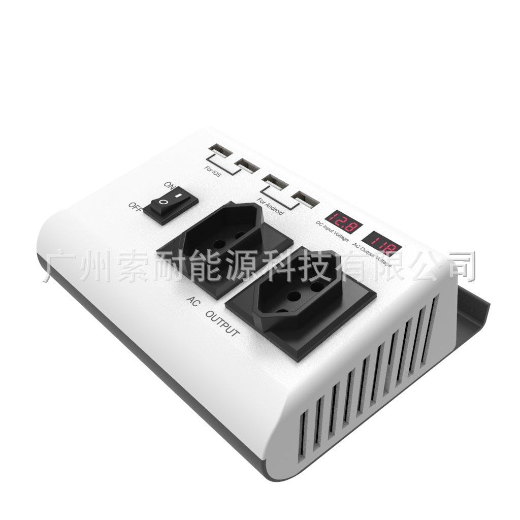 New Car Inverter300W 12V Turn220V 4USB Dual Voltage Display car inverter