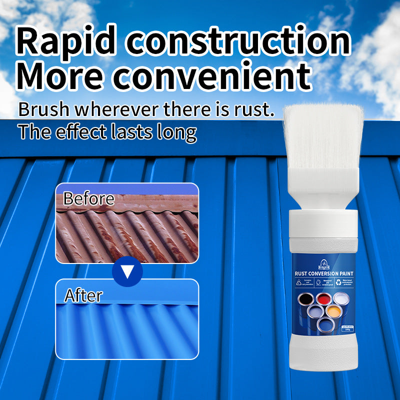 Water-based Anti-rust Paint Metal Paint Rust-free Rust Conversion Paint Color Steel Tile Renovation Rust Fixing Agent Multi-color Conversion Paint