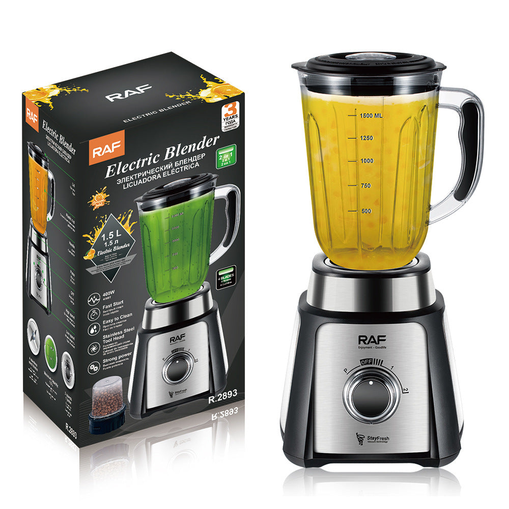 RAF European Standard Blender Plastic Cup Commercial Smoothie Cooking Machine Household Soy Milk Fruit Juicer R .2893