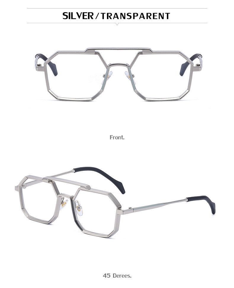 New European and American Steampunk Style Sunglasses for Men, Polygonal Small Frame Sunglasses for Women, Trendy sunglasses Wholesale