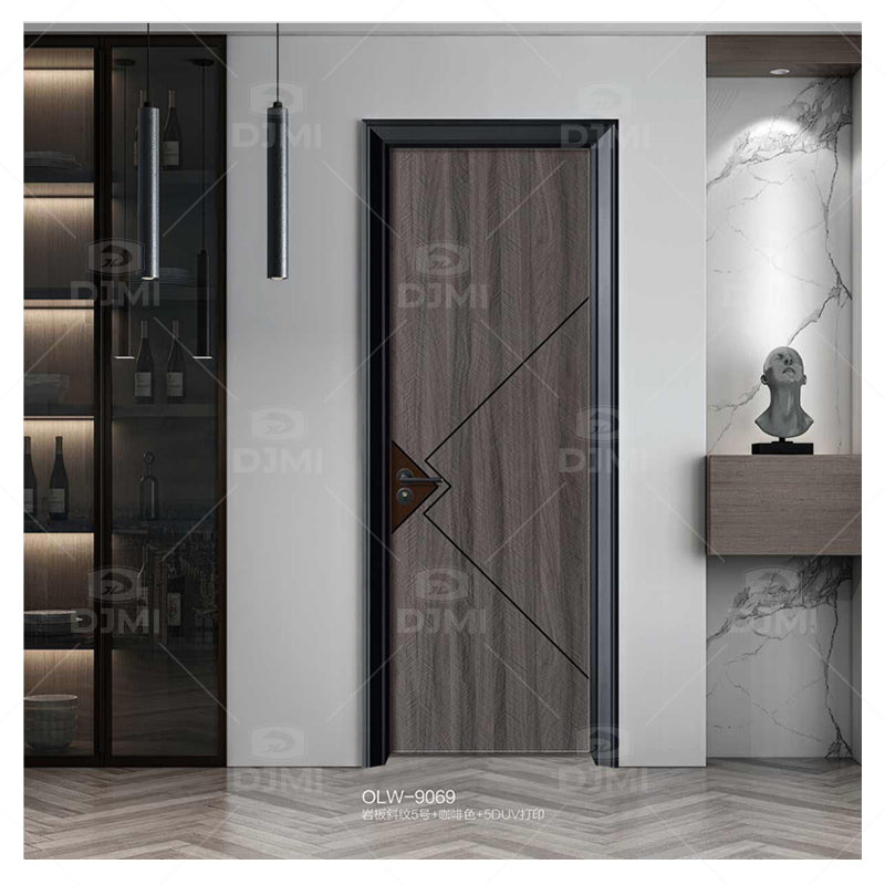 Traditional Top Quality Melamine Door Interior Soundproof MDF Solid Wood Doors for House