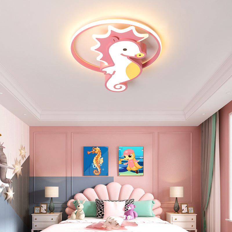 Children's Lamp Eye Protection Cartoon led Ceiling Lamp Boys Girls Kindergarten Lamp Iron Art Room Bedroom Lamp Wholesale