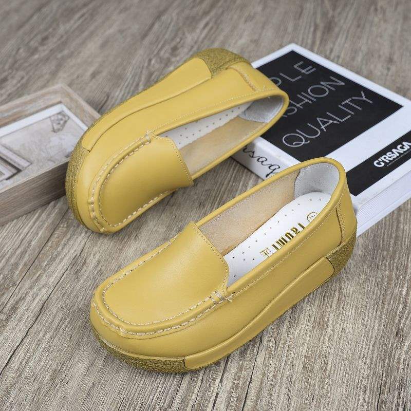 Summer Hollow Breathable Platform Shoes Thick Sole Nurse Shoes Mom Shoes Korean Style Wedge Waterproof Platform Rocking Shoes