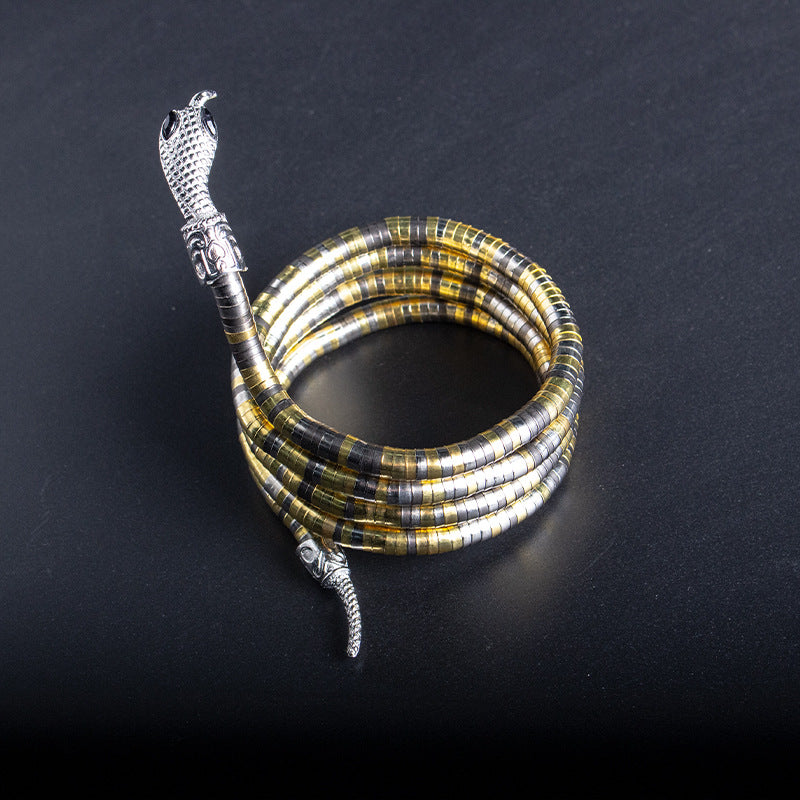 Men's New Necklace Women's Versatile High-end European and American Style Jewelry ins Minimalist Snake Bone Chain Snake Necklace