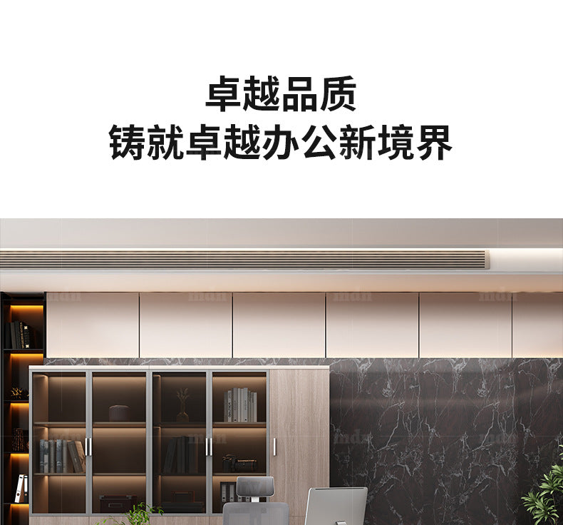 Office Desk Boss Desk and Chair Set Manager Supervisor Light Luxury High-End Office Desk and Chair Set Executive Office Desk