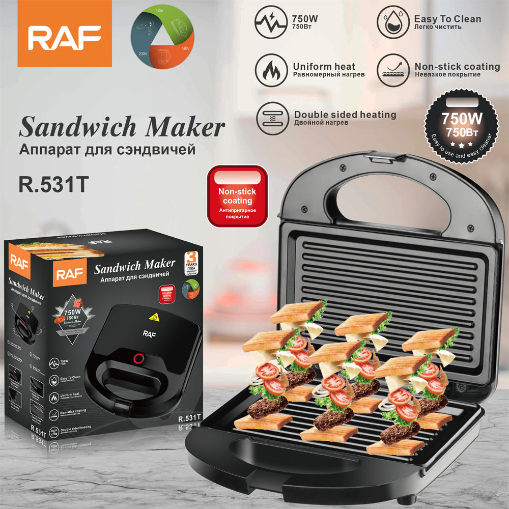 RAF European Standard Sausage Maker Household Donut Waffle Maker Breakfast Sandwich Maker Grilled Steak Maker R.531