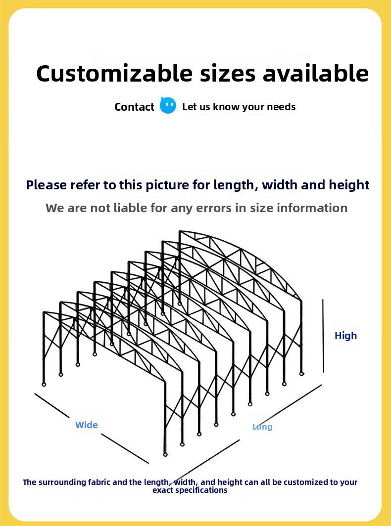 Outdoor Mobile Tent Activity Canopy Large Warehouse Push-Pull Shed Retractable Folding Sunshade Tent Night Market Stall Rain Shelter