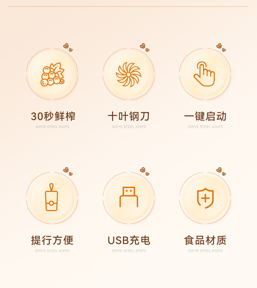 Mini Electric Juicer Cup Wireless Portable Handheld Juice Cup Multifunctional Small Household Portable Juicer Wholesale