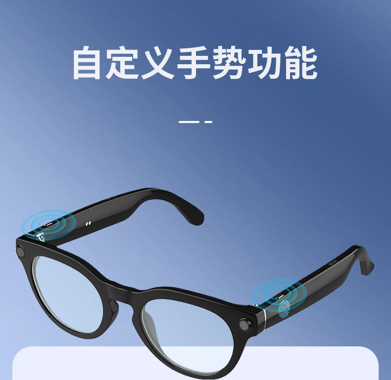 V03-T6Smart Glasses800100 Megapixel Camera with Image Stabilization1200P Video Recording Audio Recording AI Translation Recognition
