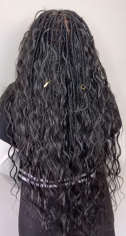 TEMU Hot-selling European and American Cross-border Synthetic Crochet Hair Extensions Straight and Curly Ends3Flowy Silk Lazy Style