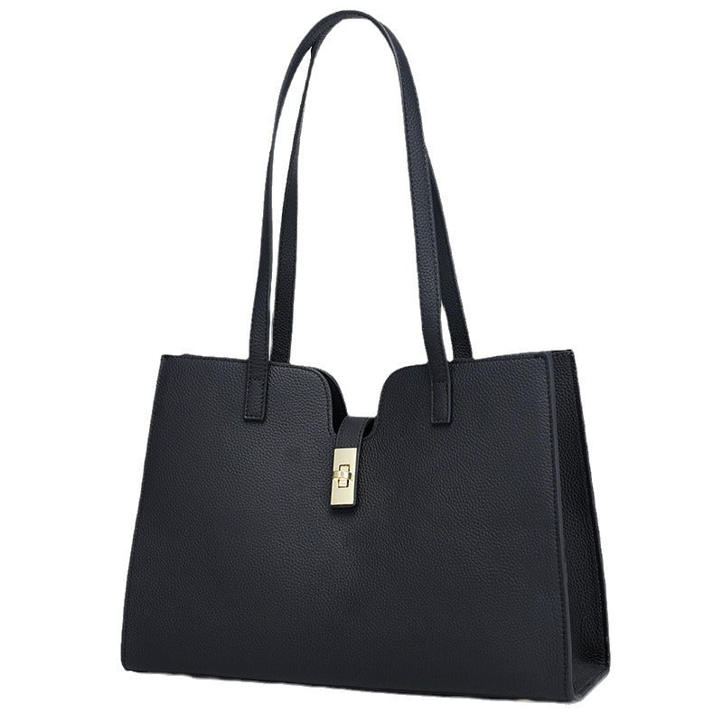 Large Capacity Single Shoulder Tote Bag for Women, Casual Commuter Bag, Trendy Versatile Fashionable Light Luxury Briefcase Underarm Bag