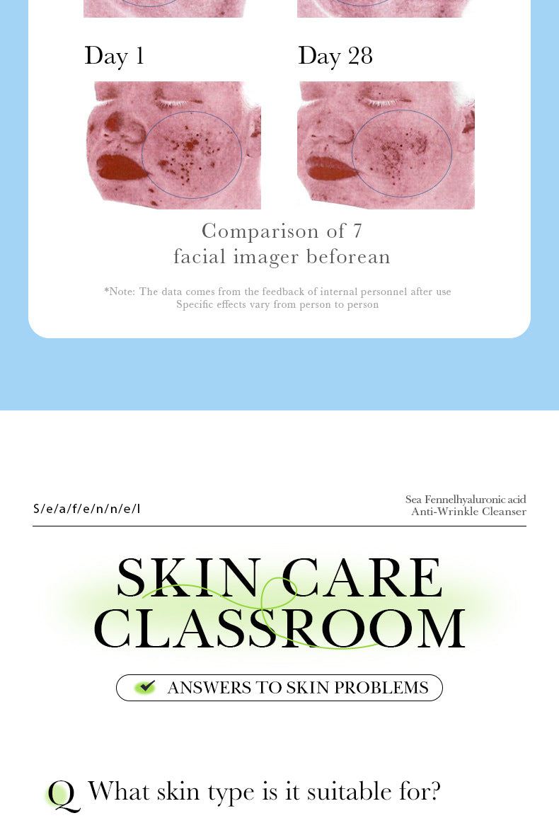 Sea Fennel Hyaluronic Acid Skin Care Set  BIOAOUA Moisturizing Five-Piece Set Cross-Border Wholesale