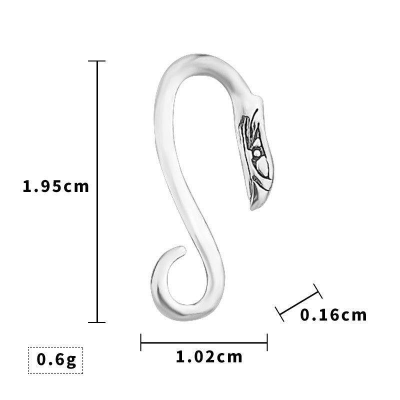 New Stainless Steel Necklace Accessories Japanese Takahashi Goro Cross Wheel Disc Chain Titanium Steel Eagle Hook Taijiao Chain