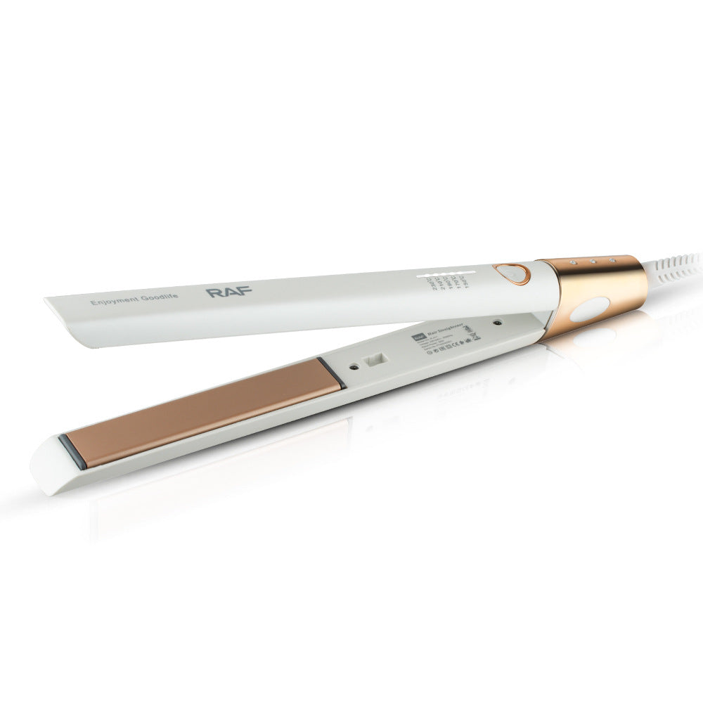 RAF EU Standard Straightening and Heating Hair Iron Portable Curling Iron Dormitory Home Fluffy Multi-Functional Curling Iron