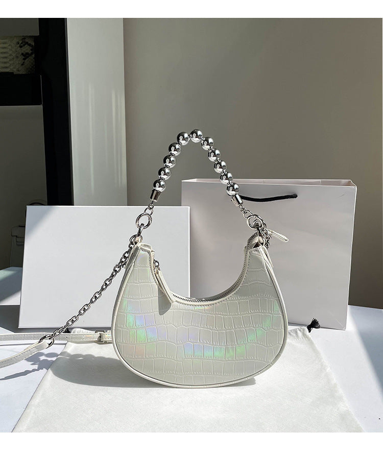 Spring ins Niche New Style Underarm Bag Versatile New Single Shoulder Crossbody Bag for Women Light Luxury Stone Pattern Women's Bag